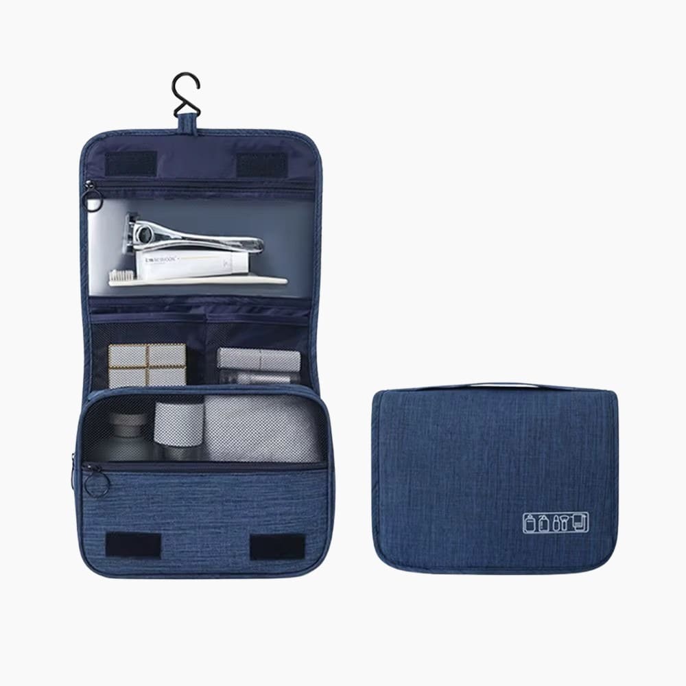 Grande trousse de toilette voyage bleu marine - À vos trousses