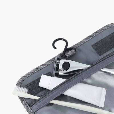 Grande trousse de toilette voyage gris - À vos trousses