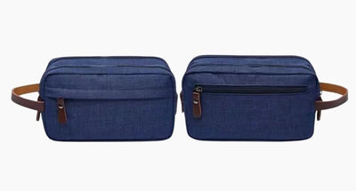 Trousse de toilette homme double compartiment bleu - À vos trousses