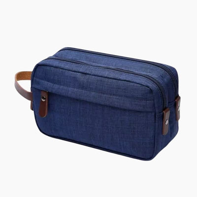 Trousse de toilette homme double compartiment bleu - À vos trousses