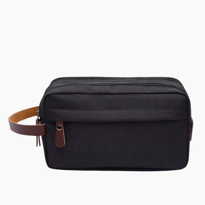 Trousse de toilette homme double compartiment noir - À vos trousses